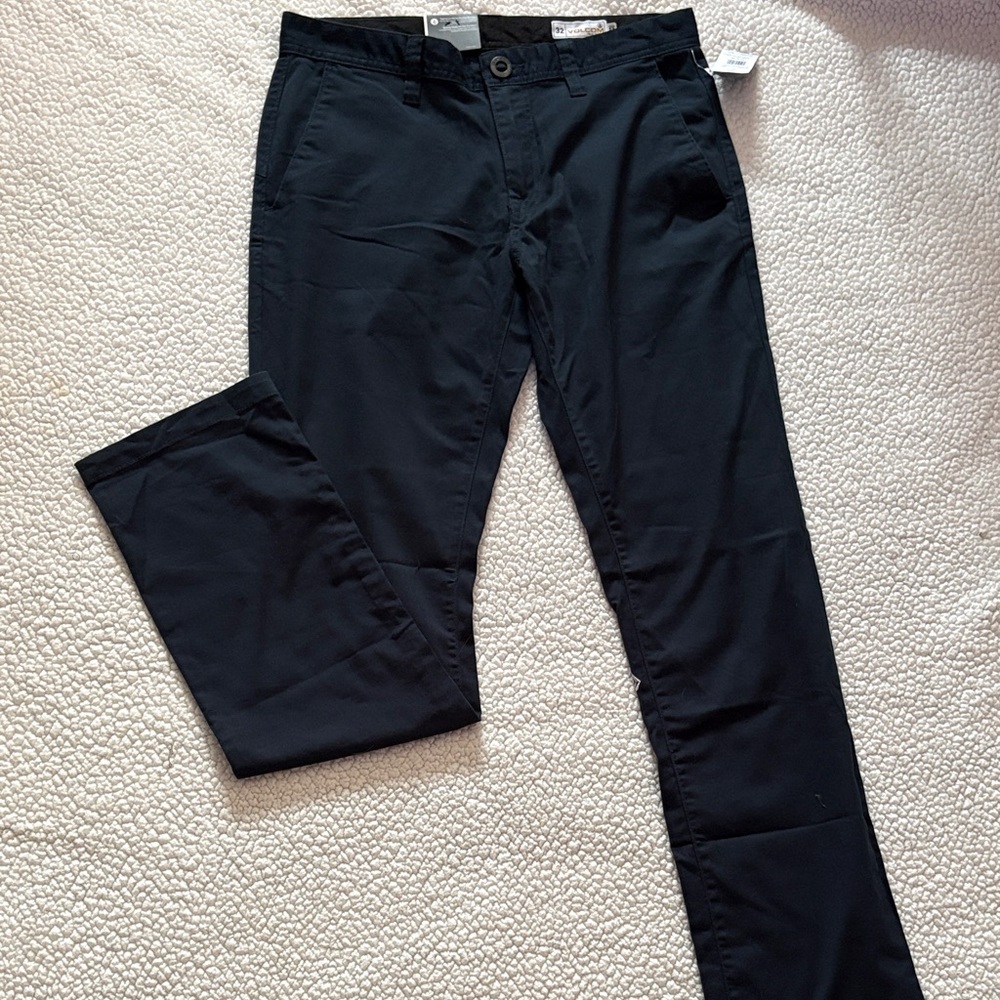 Men's Volcom Fricken modern straight Navy  Pants 32x34